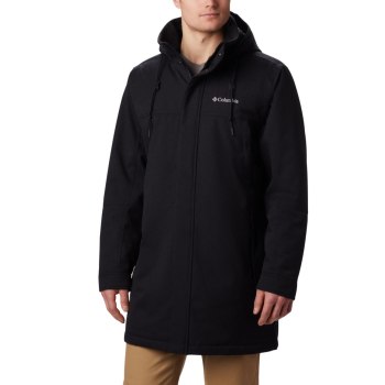 Columbia Jas Heren, Boundary Bay Long Insulated Zwart, 49QWZAPXY